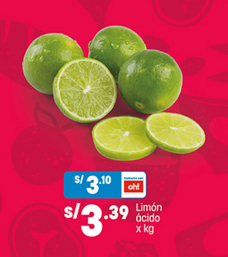 Plaza Vea Limón ácido x kg oferta