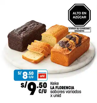 Plaza Vea Keke LA FLORENCIA sabores variados x unid oferta