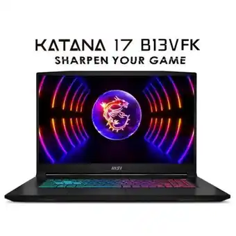 Hiraoka Laptop gamer msi katana 17 b13vfk 17.3 intel core i7-13620h 512gb ssd 16gb ram rtx4060 oferta