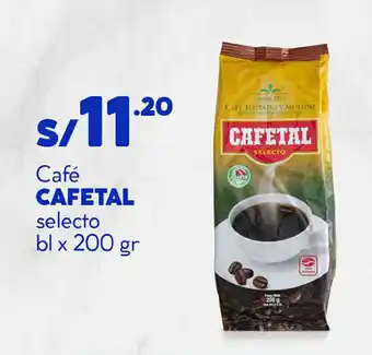 Plaza Vea Café CAFETAL selecto bl x 200 gr oferta
