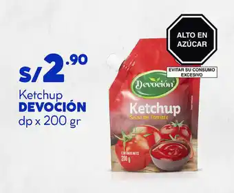 Plaza Vea Ketchup DEVOCIÓN dp x 200 gr oferta