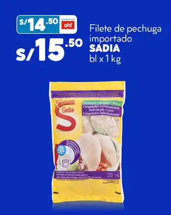 Plaza Vea Filete de pechuga importado SADIA bl x 1 kg oferta