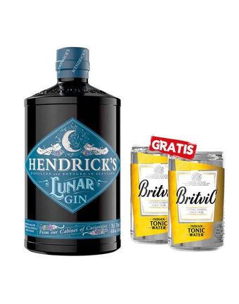 Sumon Licores Gin hendricks lunar 700ml + britvic tonic 150ml x2 oferta