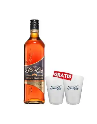 Sumon Licores Ron flor de caña 5 años 750ml + vasos x2 oferta