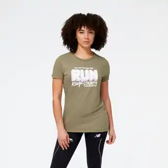 New Balance Rbc brooklyn half run kings country graphic short sleeve women oferta