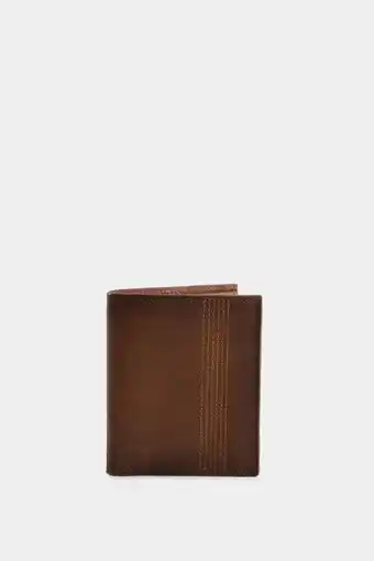 Vélez Billetera khalid de cuero para hombre costuras decorativas oferta