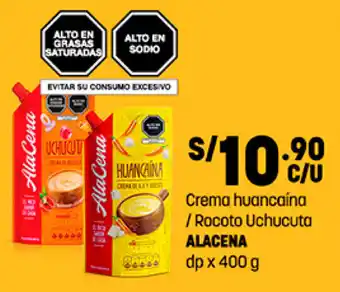 Plaza Vea Crema huancaína /Rocoto Uchucuta ALACENA dp x 400 g oferta