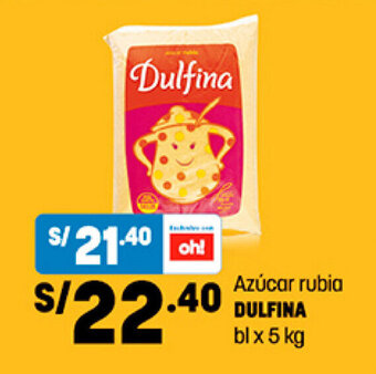 Plaza Vea Azúcar rubia DULFINA bl x 5 kg oferta