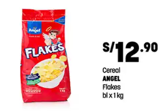 Plaza Vea Cereal ANGEL Flakes bl x 1kg oferta