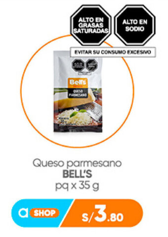 Plaza Vea Queso parmesano BELL'S pq x 35 g oferta