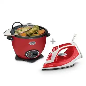 Hiraoka Olla arrocera miray om-t337r 1.5l + plancha miray pmc-65r oferta