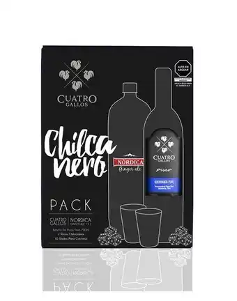 Sumon Licores Pack chilcanero cuatro gallos quebranta 700ml oferta