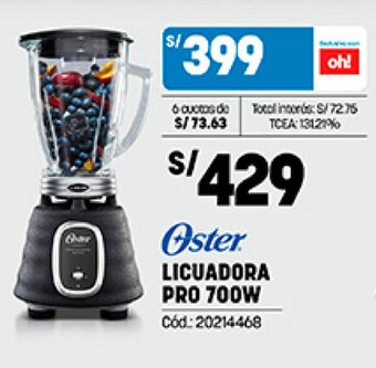 Plaza Vea Oster LICUADORA PRO 700W oferta