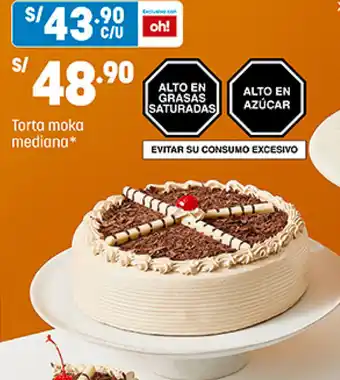 Plaza Vea Torta moka mediana oferta