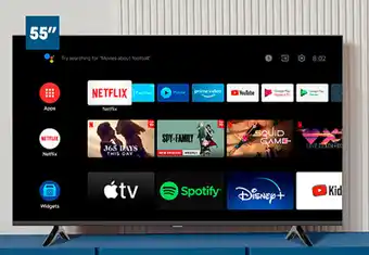 Plaza Vea BLACKLINE Smart Control UHD 4K Android TV oferta