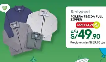 Tottus Redwood POLERA TEJIDA FULL ZIPPER oferta