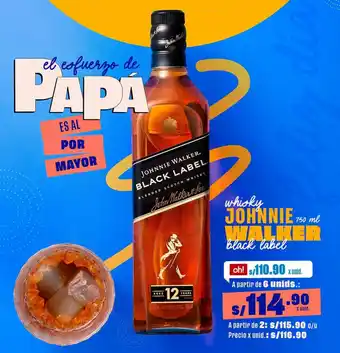 Makro whisky JOHNNIE WALKER BLACK LABEL 750 ml oferta
