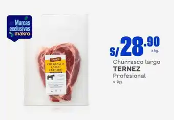 Makro Churrasco largo TERNEZ Profesional x kg. oferta
