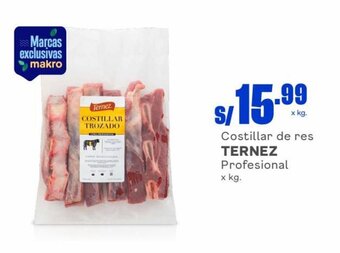 Makro Costillar de res TERNEZ Profesional x kg. oferta