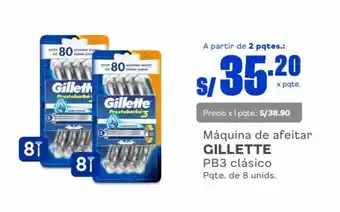 Makro Máquina de afeitar GILLETTE PB3 clásico Pqte. de 8 unids. oferta
