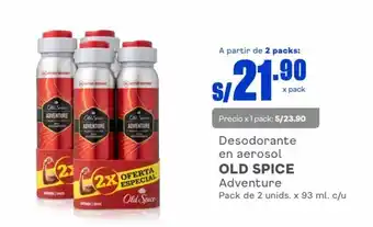 Makro Desodorante en aerosol OLD SPICE Adventure Pack de 2 unids. x 93 ml. c/u oferta