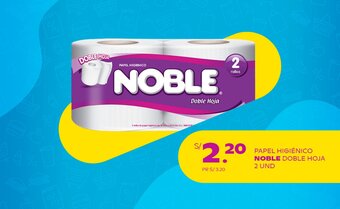 Tambo PAPEL HIGIÉNICO NOBLE DOBLE HOJA 2 UND oferta