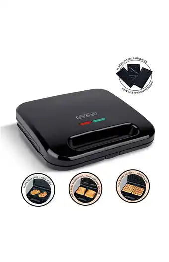 Tiendas EFE Sandwichera whiteline 3 en 1 oferta