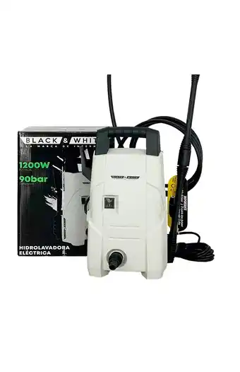 Tiendas EFE Hidrolavadora eléctrica black & white blanco oferta