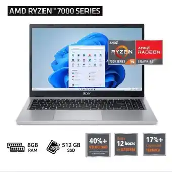 Oechsle Laptop acer aspire a315-24p-r2m5 amd ryzen 5 8gb ram 512gb ssd 15.6 oferta