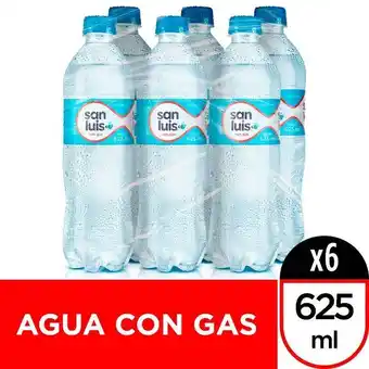 Metro Sixpack agua de mesa con gas san luis botella 625ml oferta