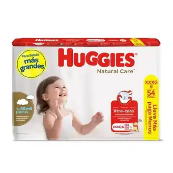 Metro Pañal huggies bigpack natural care xxxg 54un oferta