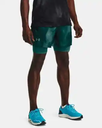 Men's ua iso-chill up the pace 2-in-1 shorts