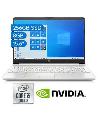 Tiendas EFE Laptop hp intel core i5 10°gen 256gb ssd 8gb video mx 130 2gb oferta