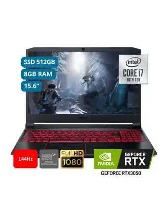 Tiendas EFE Laptop nitro 5 15.6"; fhd core i7 8gb 512gb ssd oferta