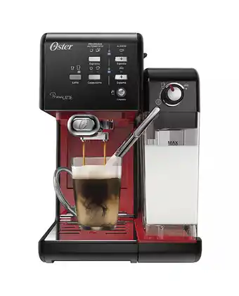 Tiendas EFE Cafetera automática oster primalatte 19 bares bvstem6701b-053 - negra y roja oferta