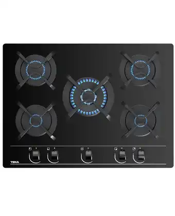 Tiendas EFE Combo teka: encimera cristal gas gbc 75030 kin + campana dbb 90 (800m3/h) oferta