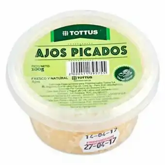 Tottus Ajos picados oferta