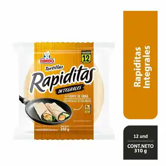 Tottus Tortillas integrales rapiditas 10 und oferta