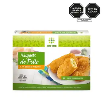 Tottus Nuggets de pollo con brocoli y queso oferta