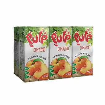Tottus Pulp sabor a durazno 315 ml oferta