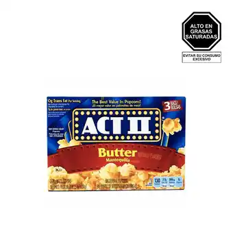 Tottus Pop corn mantequilla 3 unds oferta