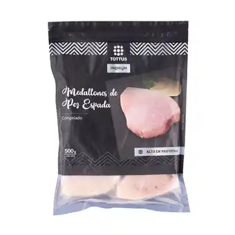 Tottus Medallones de pez espada bolsa x 500 gr oferta