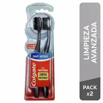 Tottus Cepillo den colgate 360 antibac suave blis x 2und oferta