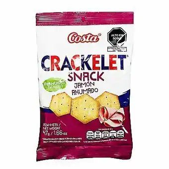 Tottus Galleta crackelet jamón ahumado 47 gr oferta