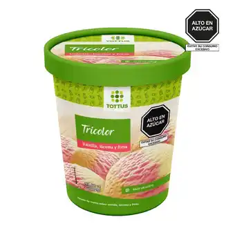 Tottus Helado tricolor oferta