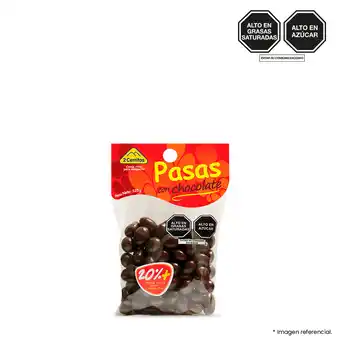 Tottus Pasas con chocolate bitter 150 gr oferta