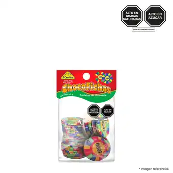 Tottus Chocolate chocofichas 125 gr oferta