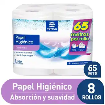 Papel higiénico dh 65 metros