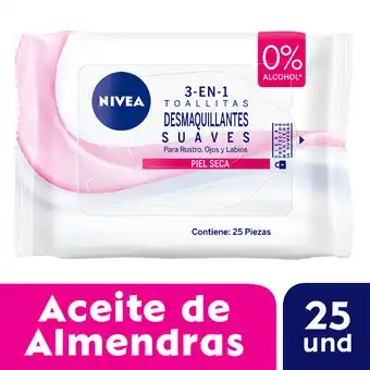 Tottus Toallitas desmaquillantes para piel seca oferta