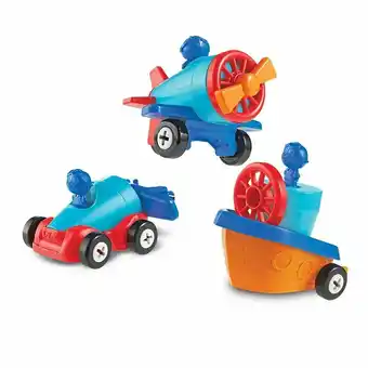Tottus Set construccion vehiculo avion barco oferta